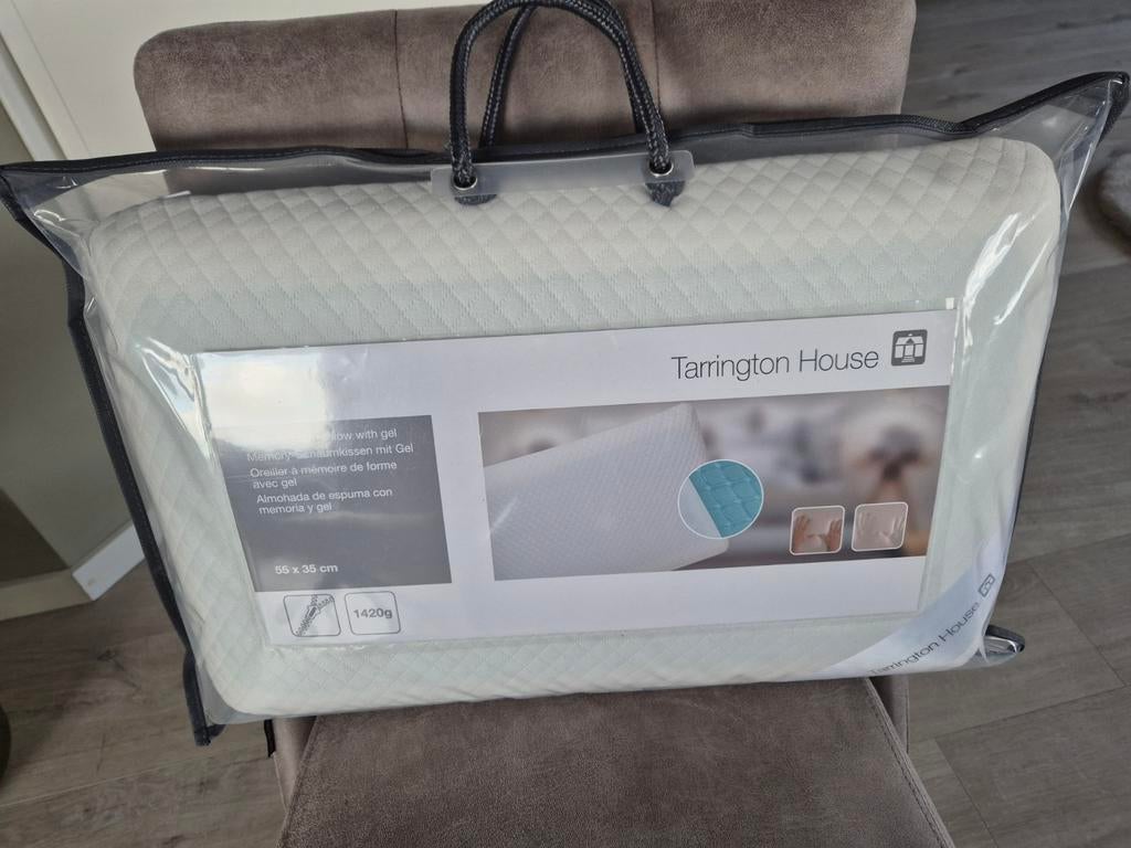 Tarrington House Traagschuim Kussen met Gel - Nieuw, Overige materialen, Nieuw, Minder dan 50 cm, Modern, Ergonomisch