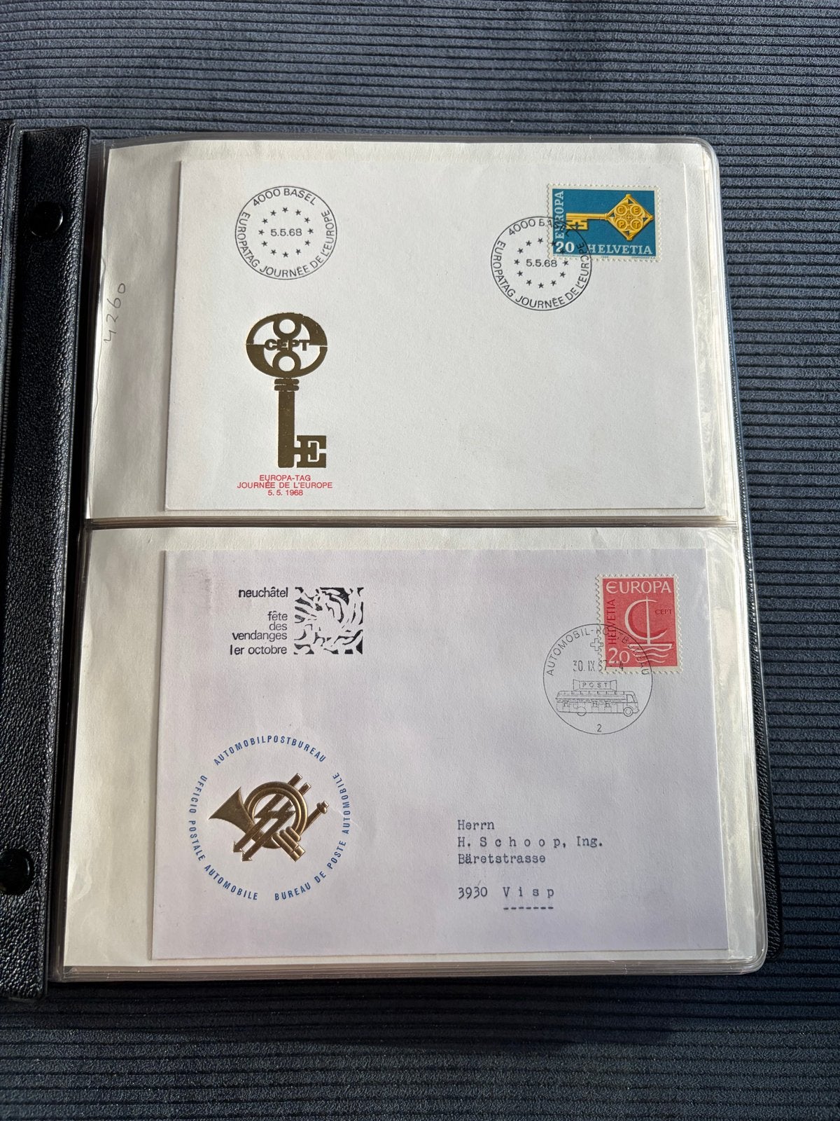 FDC Zwitserland - Collectie Eerste Dag Enveloppen, Ophalen of Verzenden, Gestempeld