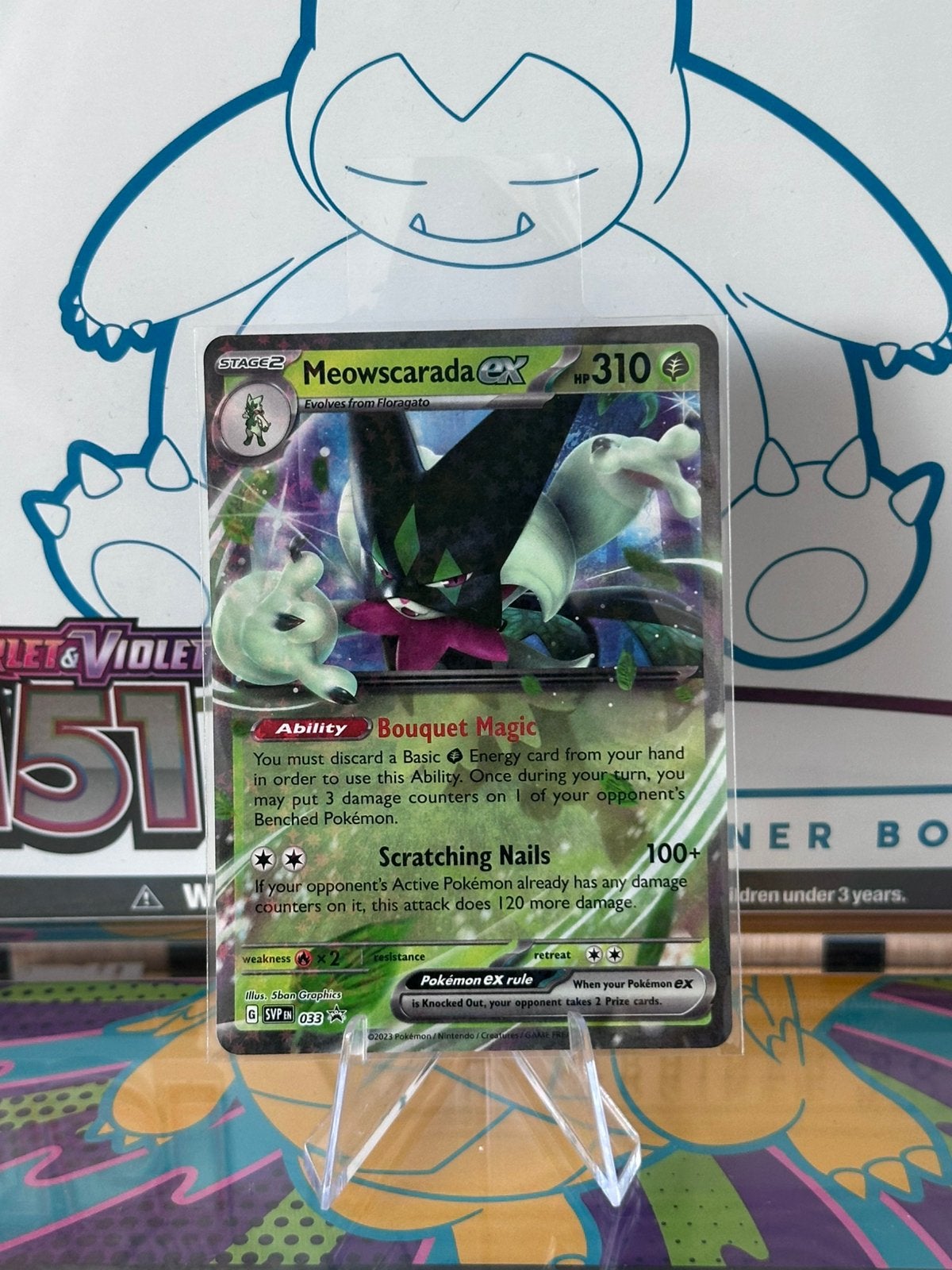 Meowscarada ex Promo (SVP 033) - Scarlet & Violet Promos, Ophalen of Verzenden, Nieuw, Losse kaart