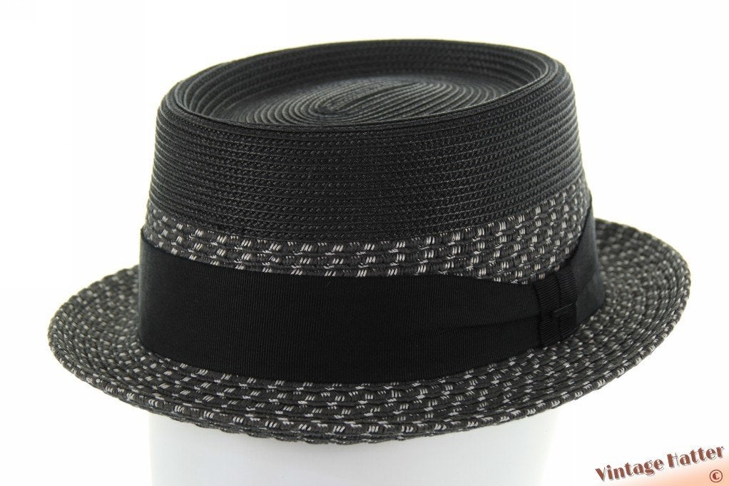 Zomer porkpie hoed Bailey Niver zwart maat 57 of 61 nieuw, 60 cm (XL, 7½ inch) of meer, Hoed, Nieuw, Ophalen of Verzenden