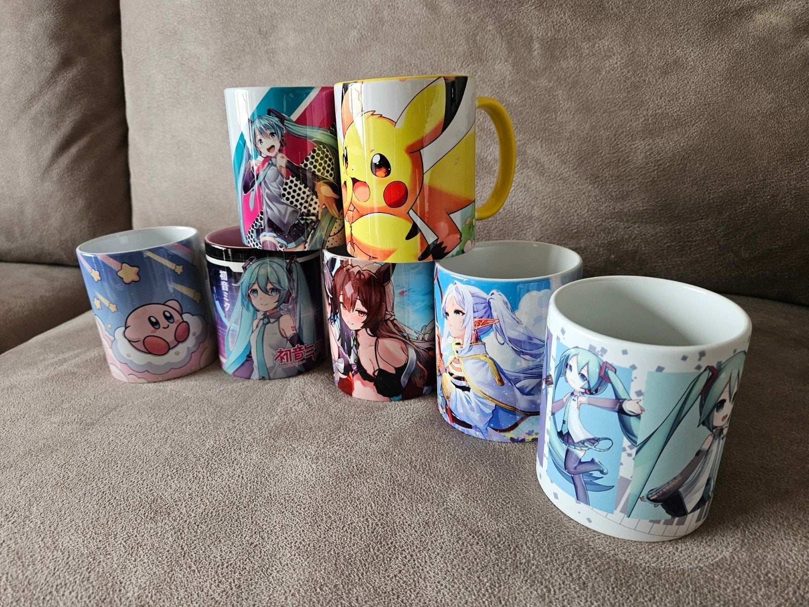 Anime & Manga Mokken - Diverse Karakters, Meerkleurig, Overige stijlen, Ophalen of Verzenden, Zo goed als nieuw