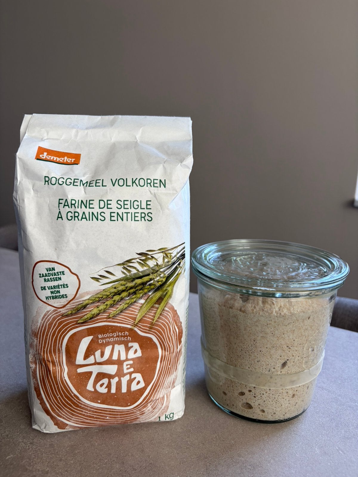 Zuurdesemstarter van roggemeel, Ophalen of Verzenden