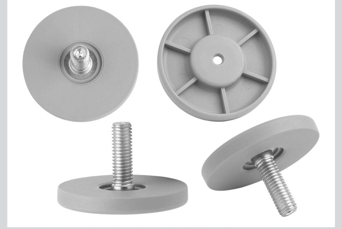 IKEA BESTA meubelpootjes grijs 4 stuks, Verzenden