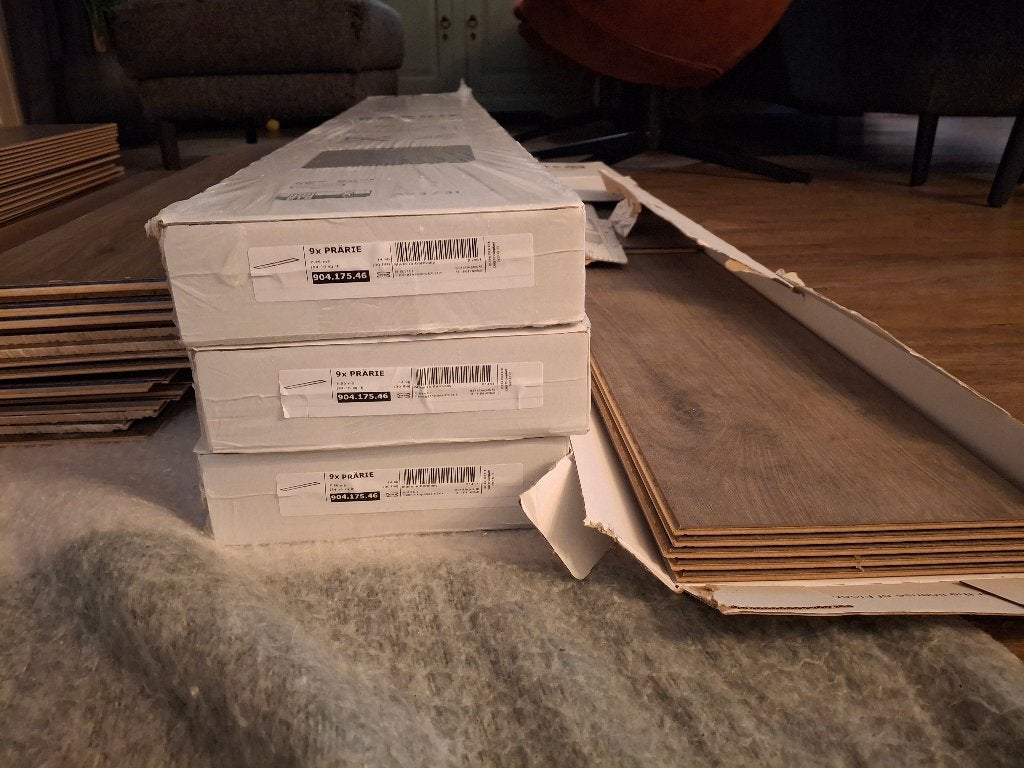 Laminaat Ikea prärie  (504.175.46)  ± 18 m2, Ophalen, 50 tot 150 cm, Zo goed als nieuw, 10 m² of meer