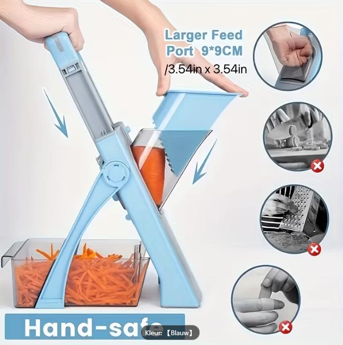 Verstelbare Dikte Handmatige Snijder, Blauw, Ophalen of Verzenden, Zo goed als nieuw, Snijmachine