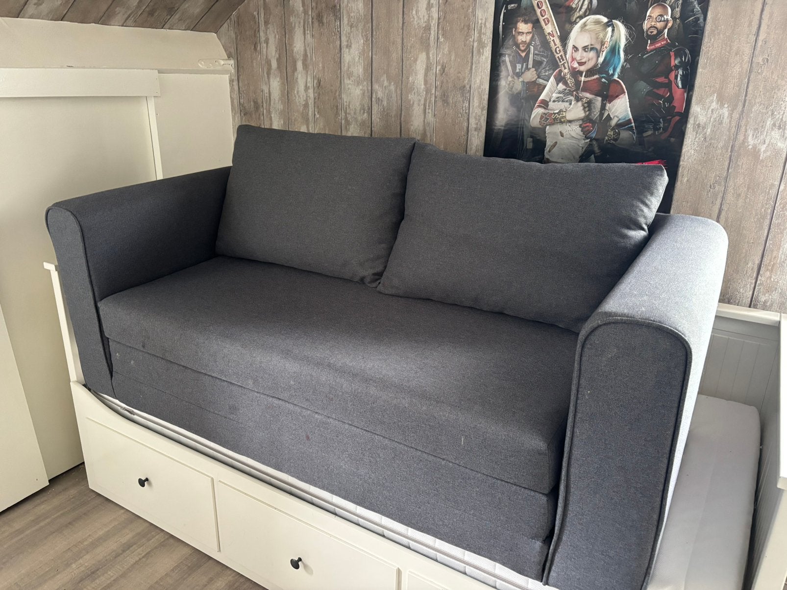 Slaapbank, Huis en Inrichting, Slaapkamer | Slaapbanken, Ophalen, Zo goed als nieuw, Tweepersoons, 160 cm