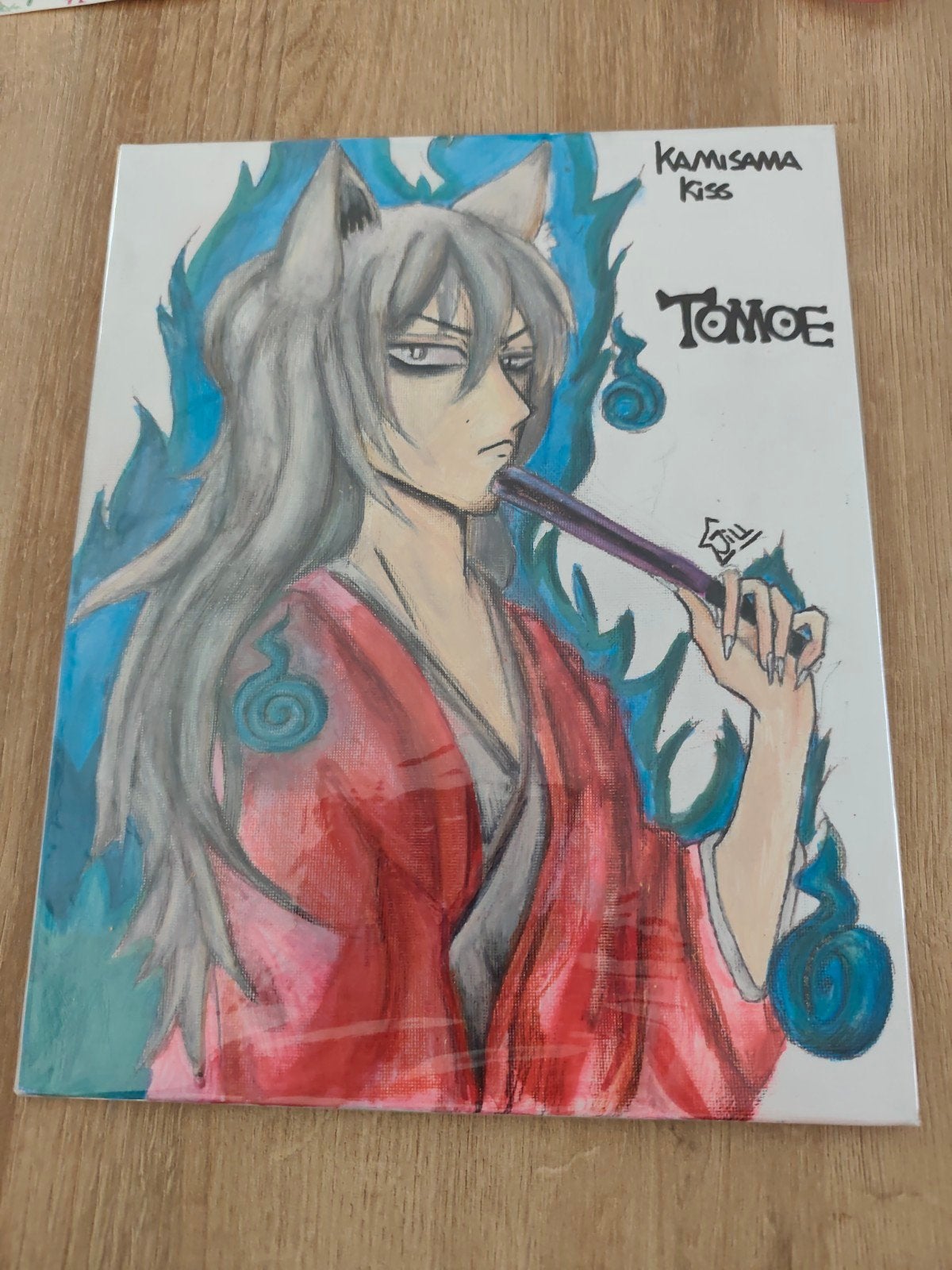 Tekening Kamisama Kiss, Antiek en Kunst, Ophalen of Verzenden