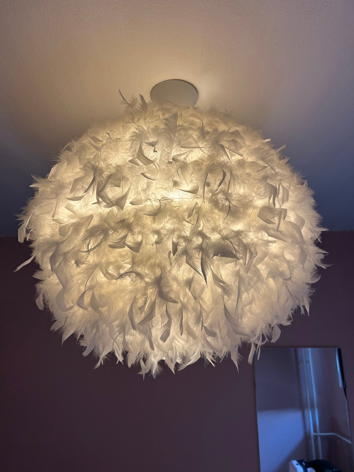 hanglamp wit - Lucide Goosy Soft karwei, Ophalen, Zo goed als nieuw, Textiel