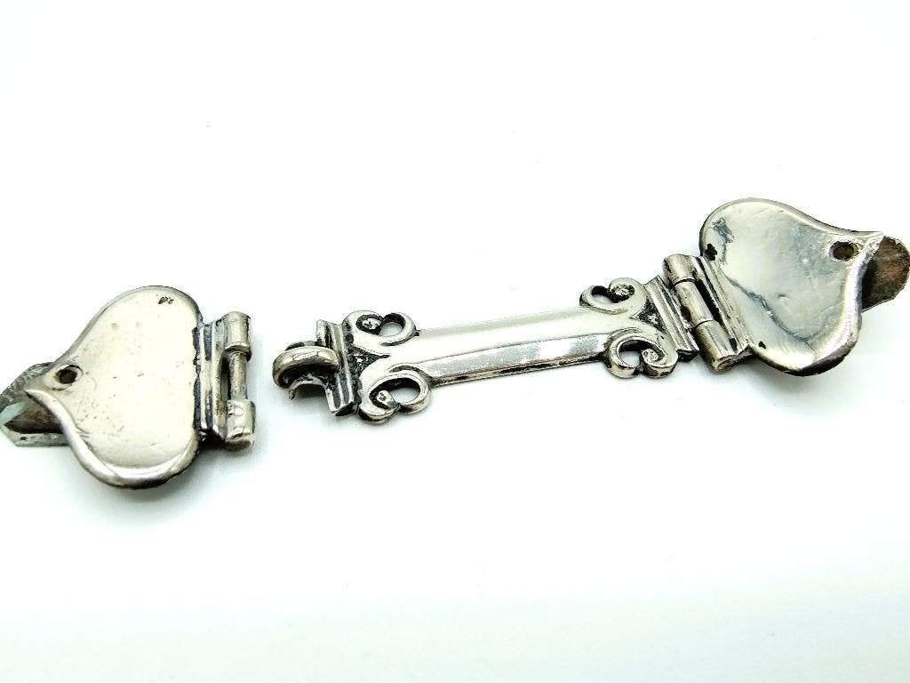 Zilveren bijbelslot, 17e eeuws, Antiek en Kunst, Verzenden, Zilver