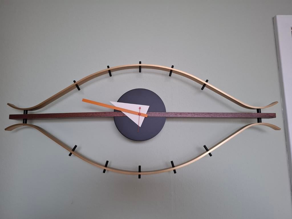 Vitra George Nelson eye wandklok. Origineel In Nieuwstaat, Huis en Inrichting, Ophalen of Verzenden, Zo goed als nieuw, Wandklok