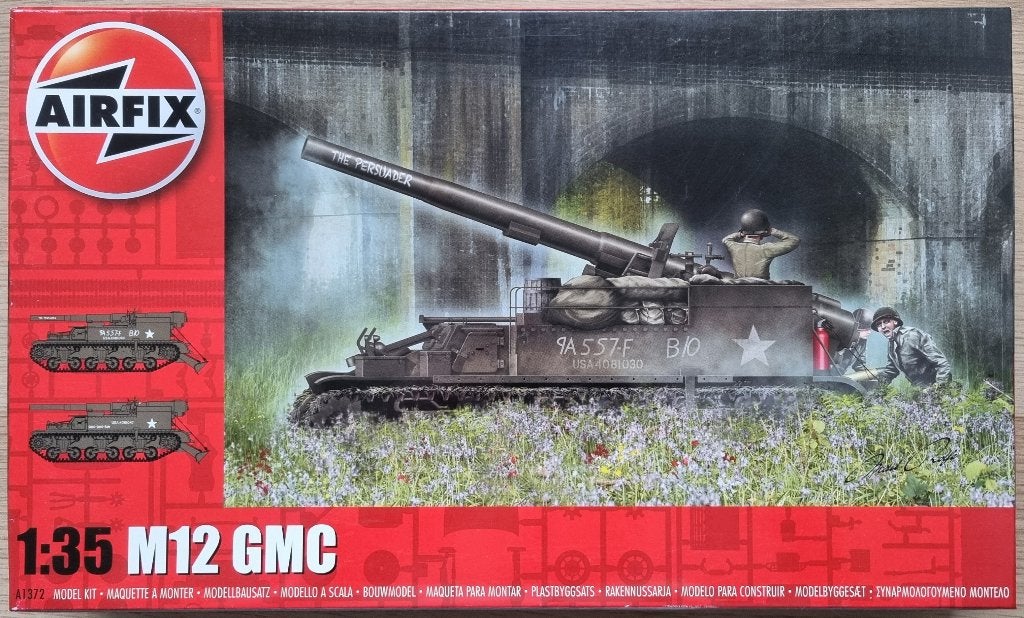 Airfix 1:35 #A1372 WWII U.S. M12 GMC, Tank, 1:32 tot 1:50, Nieuw, Ophalen of Verzenden
