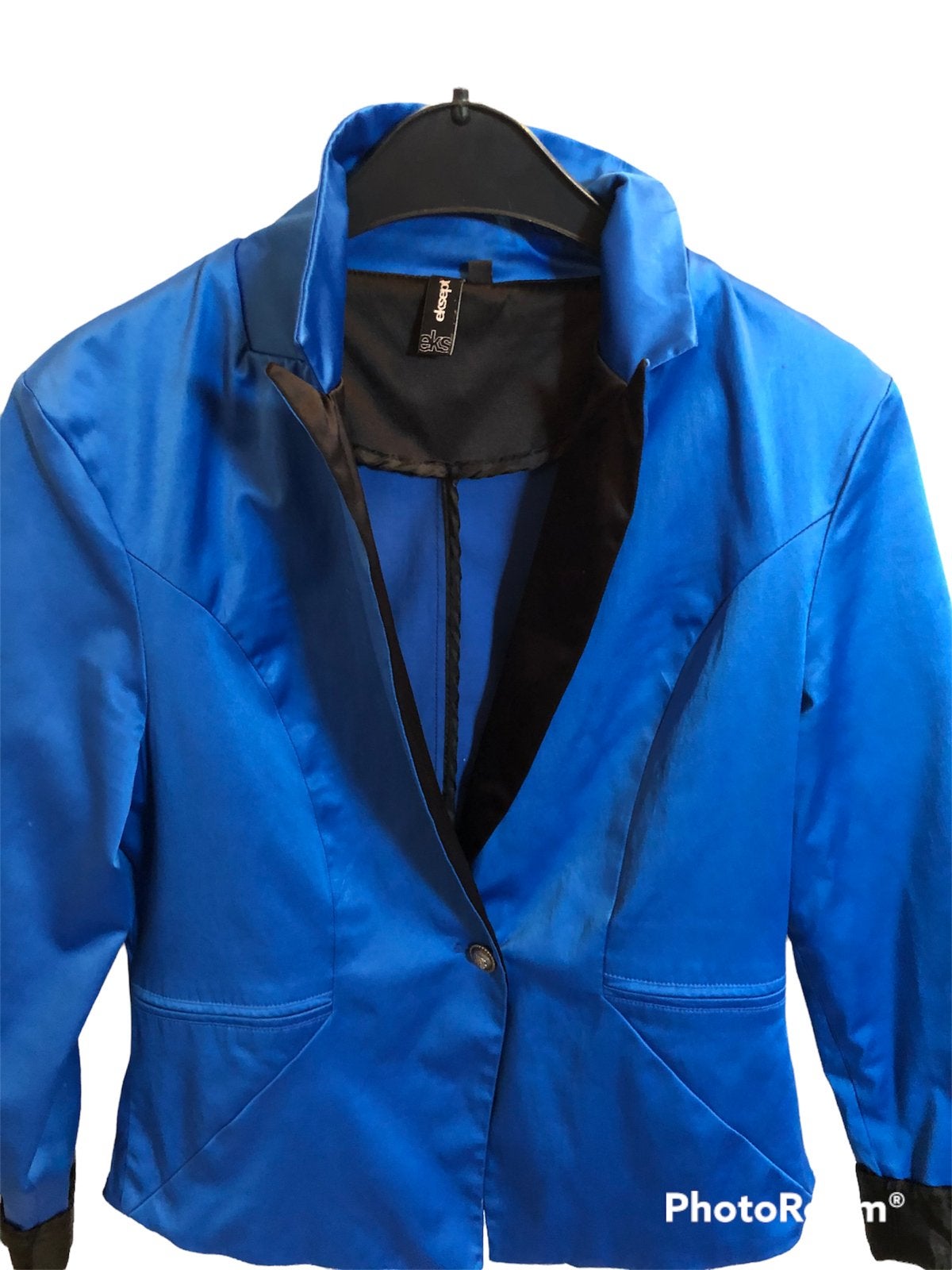 Kobalt blauwe colbert. Maat M/L (kast), Maat 38/40 (M), Blauw, Ophalen of Verzenden, Jasje