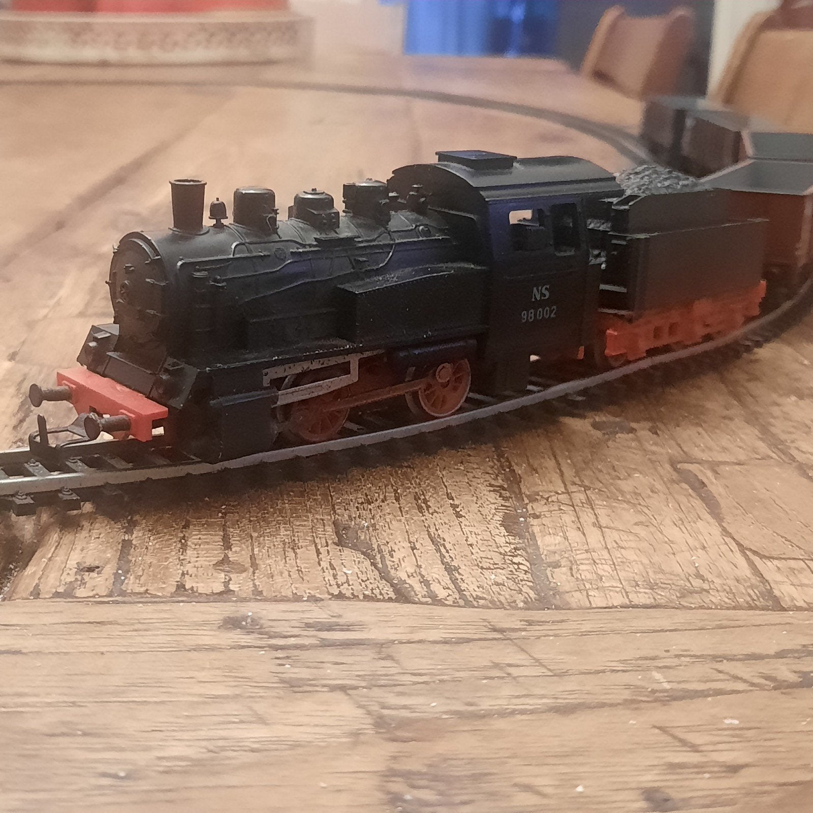 NS Locomotief met wagons rails en trafo schaal H0, Hobby en Vrije tijd, Modeltreinen | H0, Gelijkstroom, NS, Gebruikt, Treinset