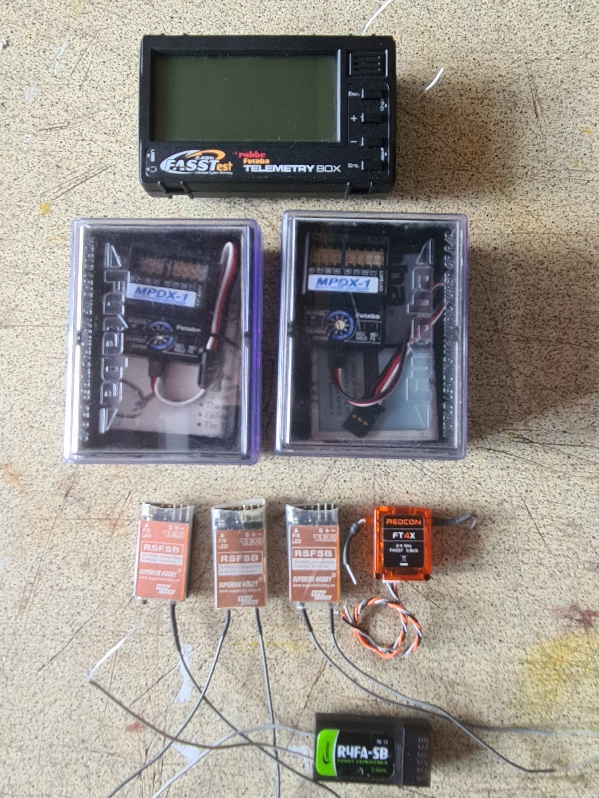 Onderdelen nFutaba Telemetrie: FASSTest Box, MPDX-1., Ophalen of Verzenden, Gebruikt