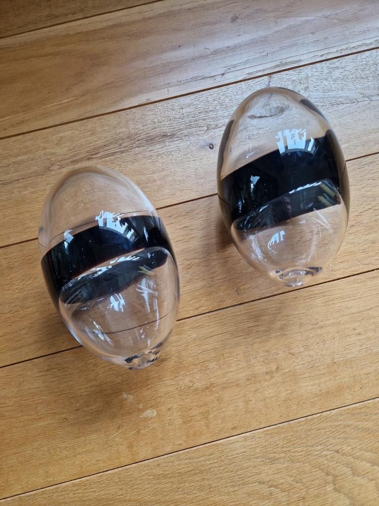 IKEA Handgeblazen Glazen Eieren -  Bjorn Ronnqvist Set van 2, Ophalen of Verzenden