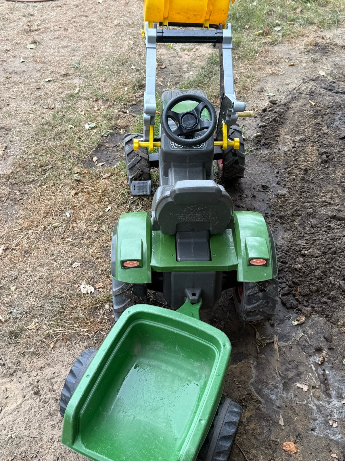 Rolly Toys Fendt tractor met voorlader en aanhanger, Ophalen, Gebruikt, Trapvoertuig