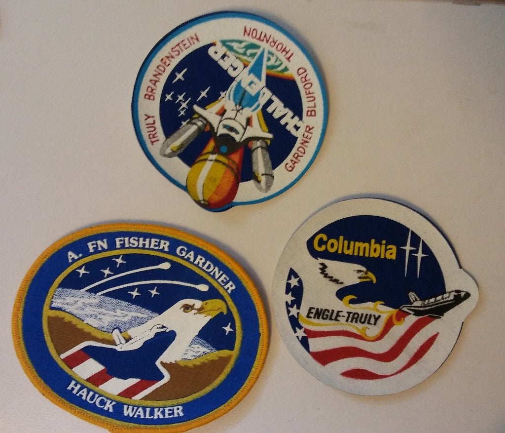 Nasa space ruimtevaart patches air force apollo challenger, Verzenden, Nieuw, Overige typen