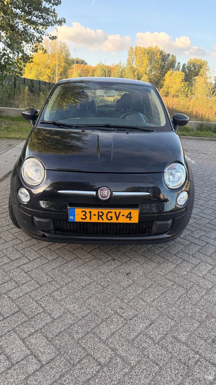 Fiat 500 1.2 Benzine |Goed onderhouden Veel recent vernieuwd, Auto's, 1242 cc, 4 cilinders, 840 kg, Zwart
