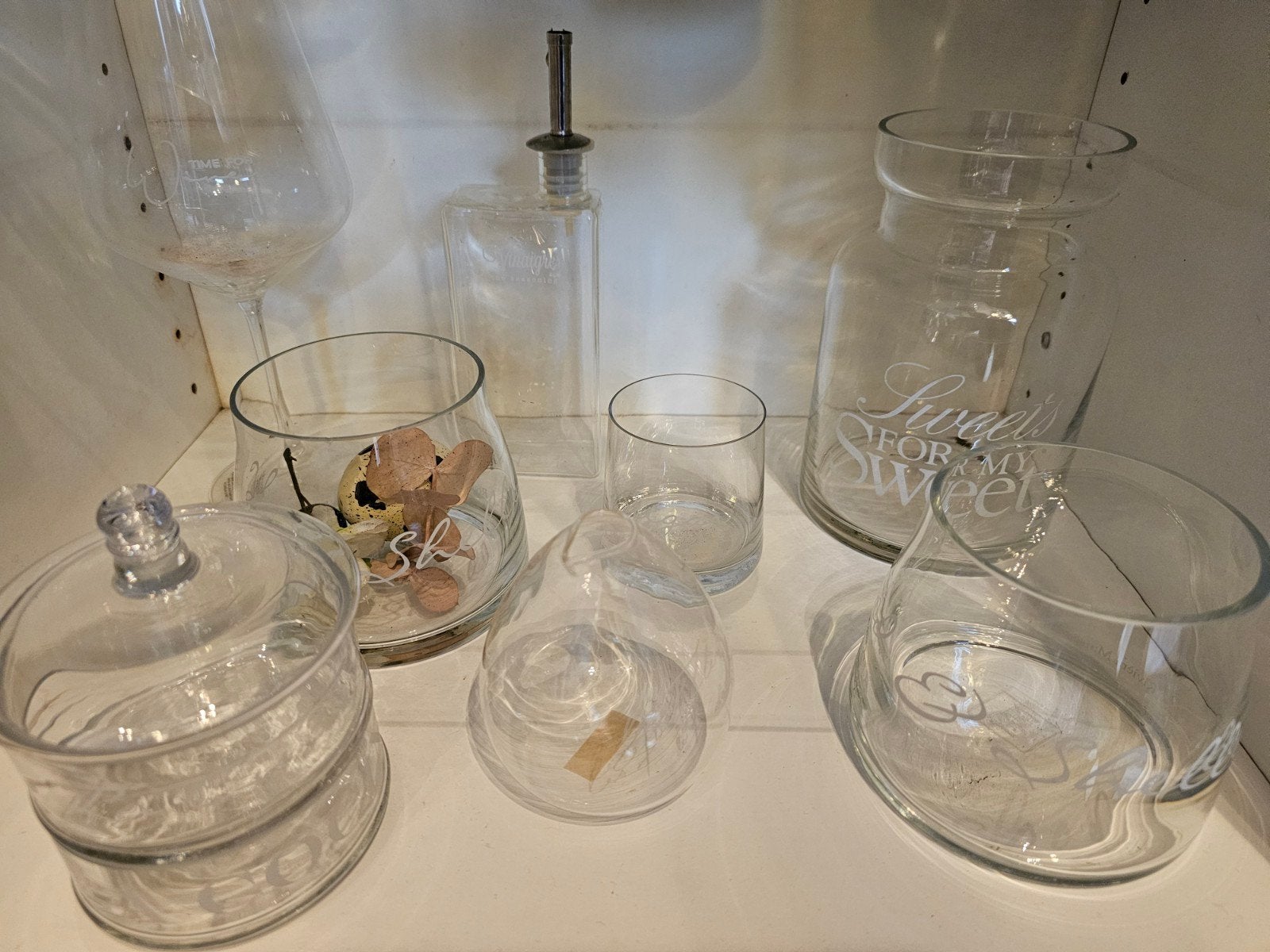 RIVIERA MAISON; DIVERSE GLAZEN ITEMS € 15,-, Verzamelen, Ophalen, Zo goed als nieuw, Overige typen