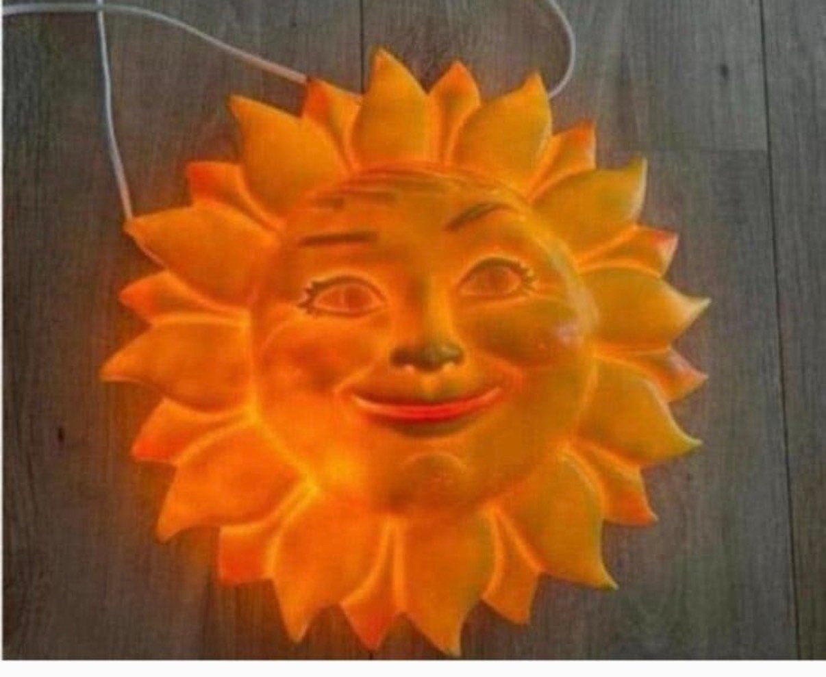 Vintage Heico West Germany ZON, Ophalen of Verzenden, Zo goed als nieuw, Kunststof, Wandlamp