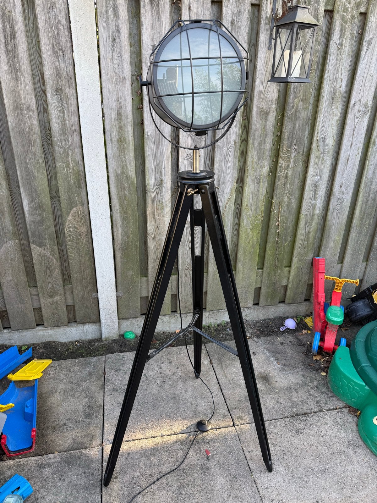 Stoere staande lamp Kwantum E27 fitting, Ophalen, Gebruikt, 100 tot 150 cm, E27 (groot)
