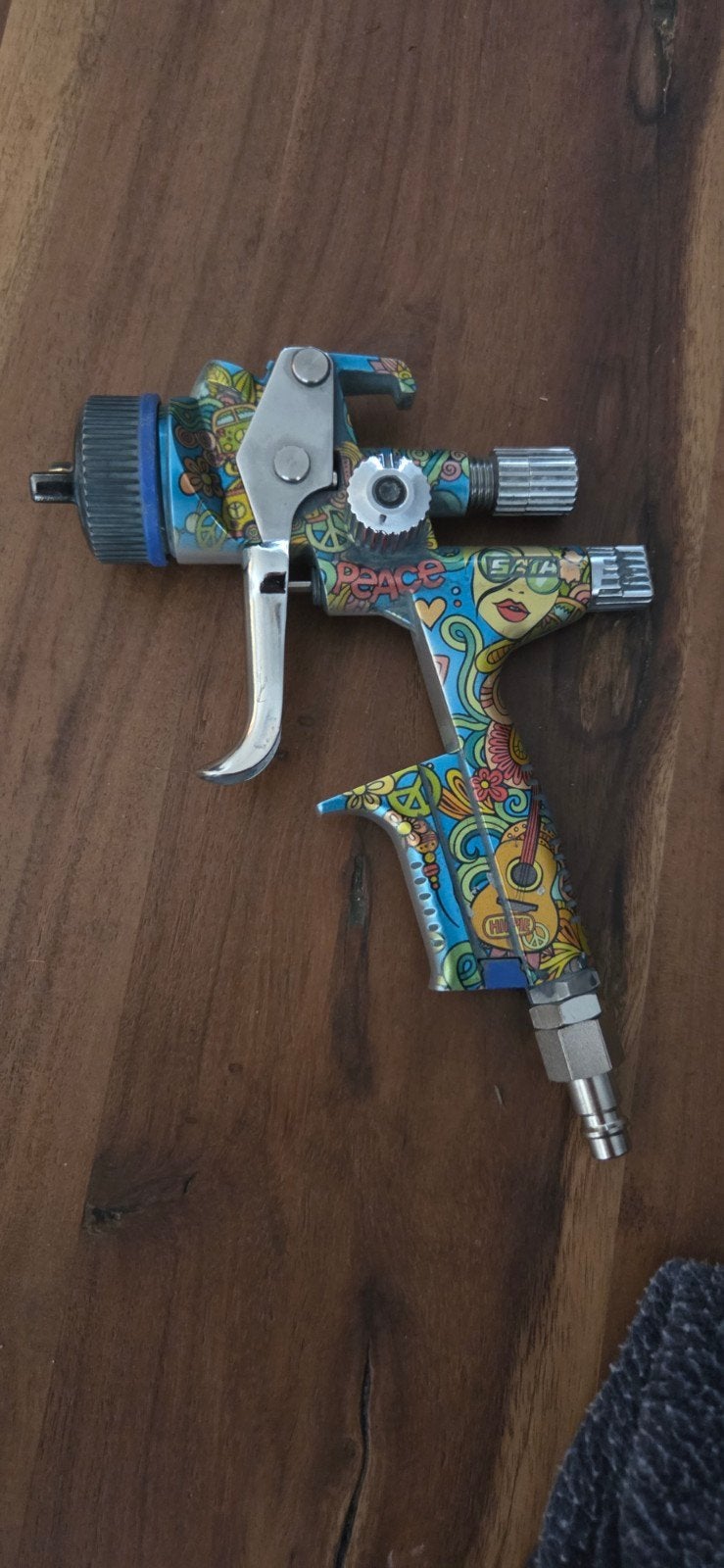 SATA Jet X 5500 RP 1.2I spuitpistool met beker en nozzle set, Ophalen of Verzenden, Gebruikt, Verfspuit of Verfpomp