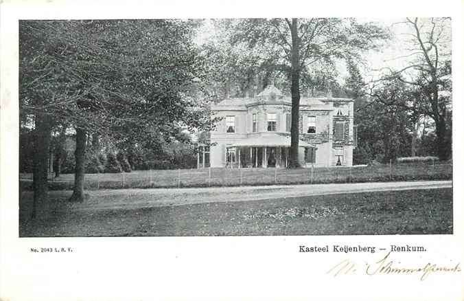 301-255-001 Renkum Kasteel Keijenberg, Verzamelen, Verzenden, Voor 1920, Gelderland