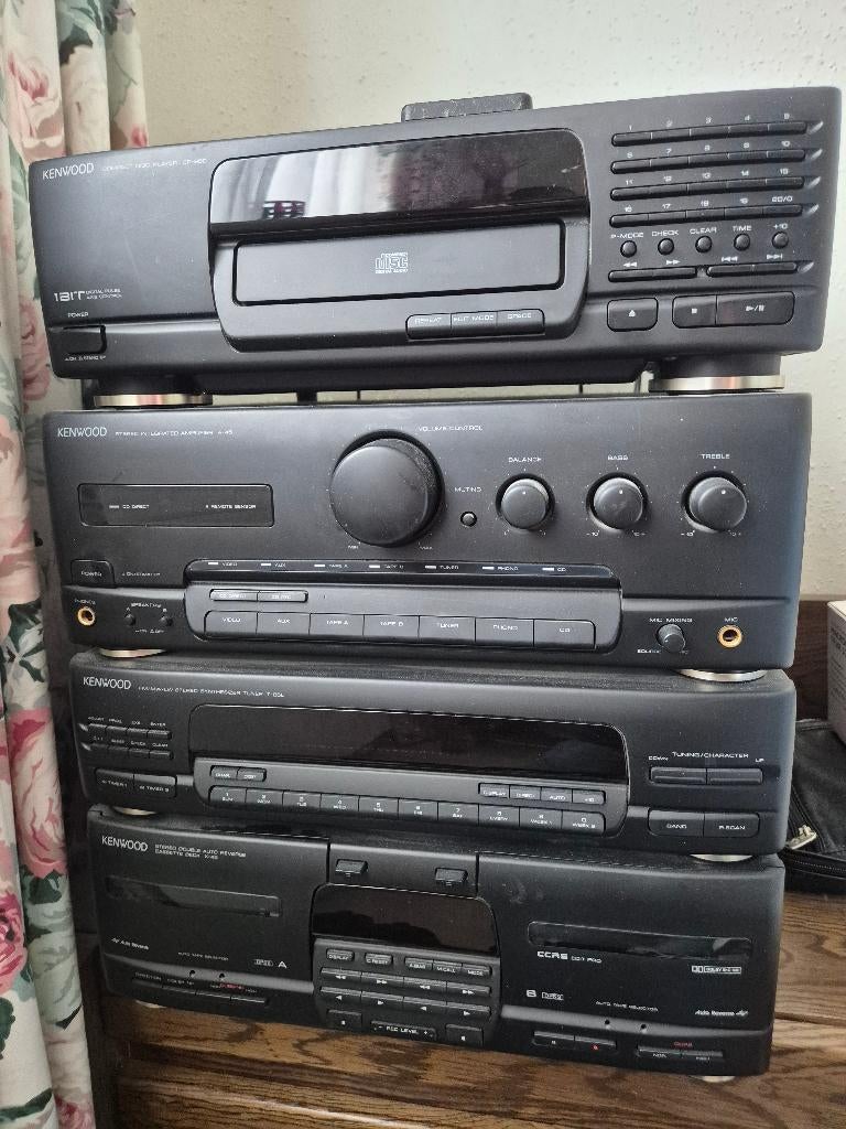 Vintage Kenwood stereo 4 delig, Ophalen, Gebruikt, Tuner of Radio, Overige merken