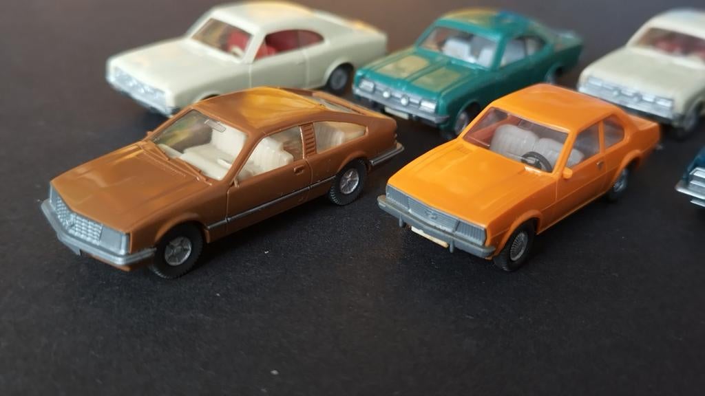 Opel Monza Kadett Commodore Admiral 7x 1:87 Wiking Pol, Wiking, Auto, Verzenden, Wiking