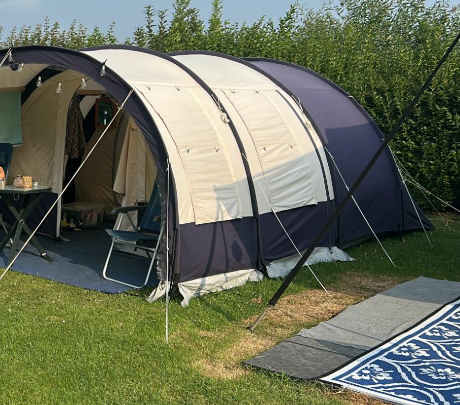 Hypercamp Fashion Gold Obelink 4 persoons tunneltent, Caravans en Kamperen, Tenten, Ophalen, Gebruikt, Tot en met 4