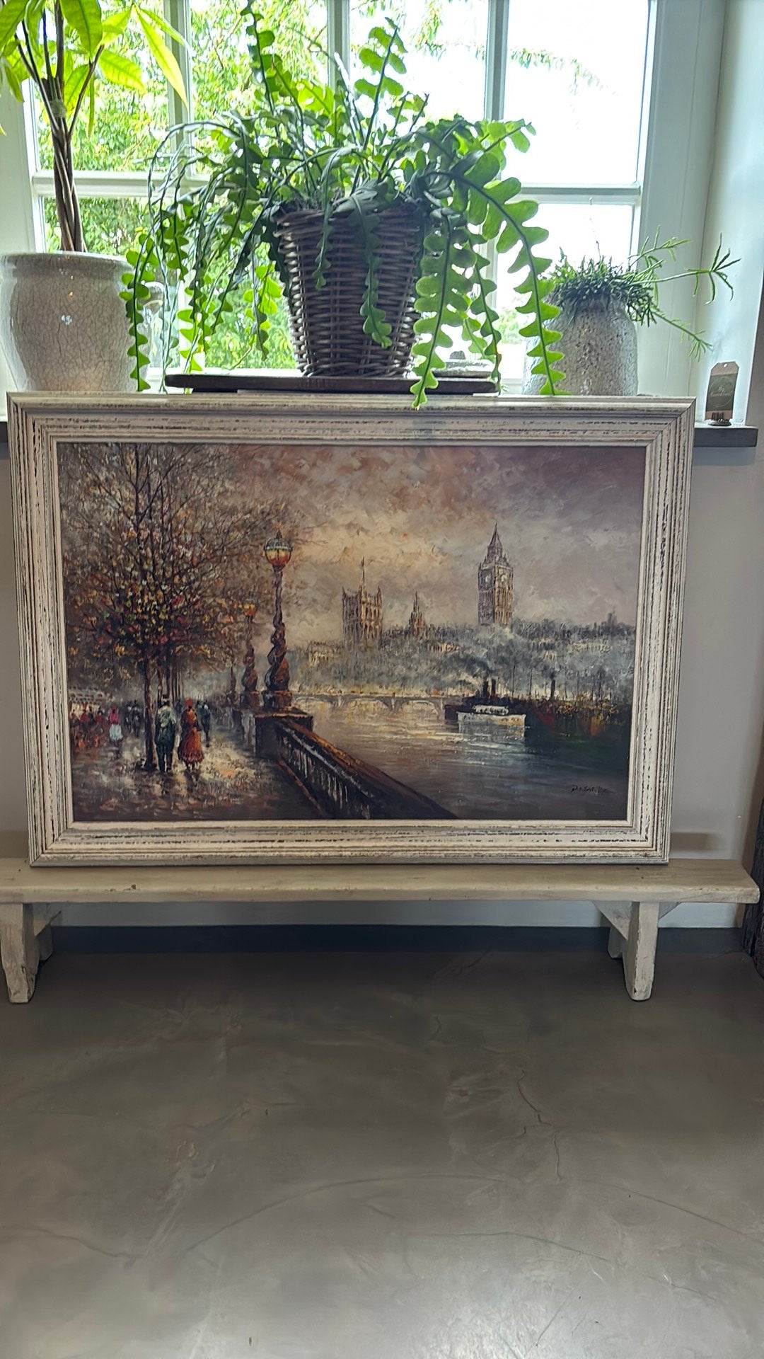Prachtig schilderij van P. Sanchez., Ophalen