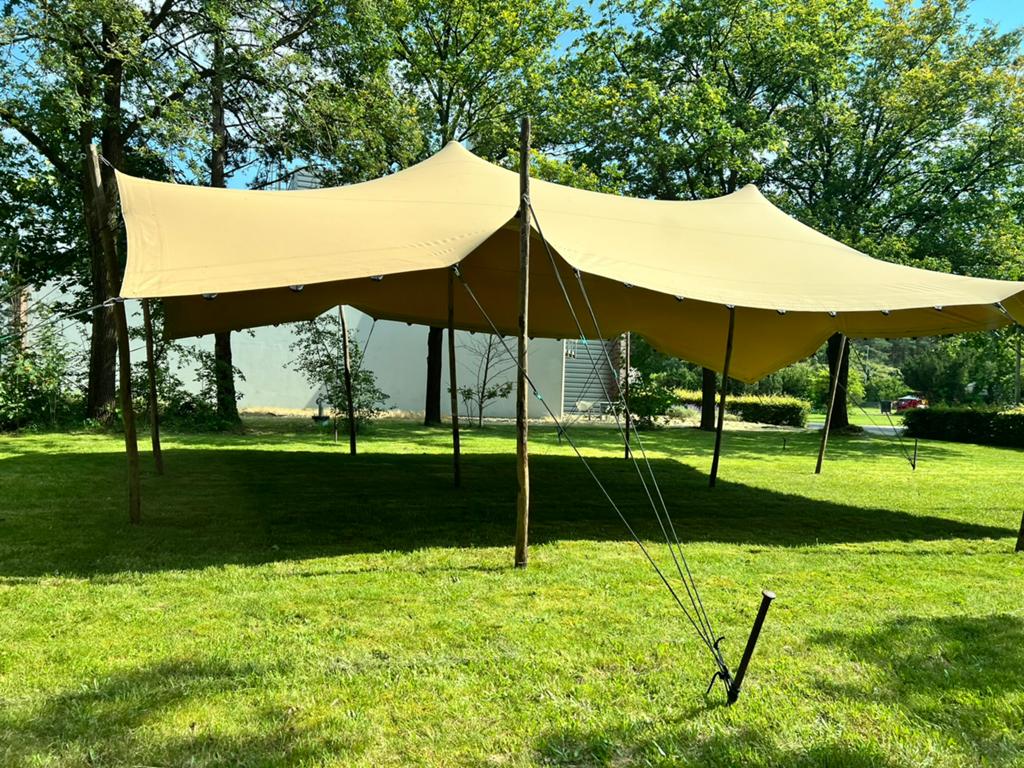 Feestelijke luxe strechtent (huur), Ophalen of Verzenden, 8 meter of meer