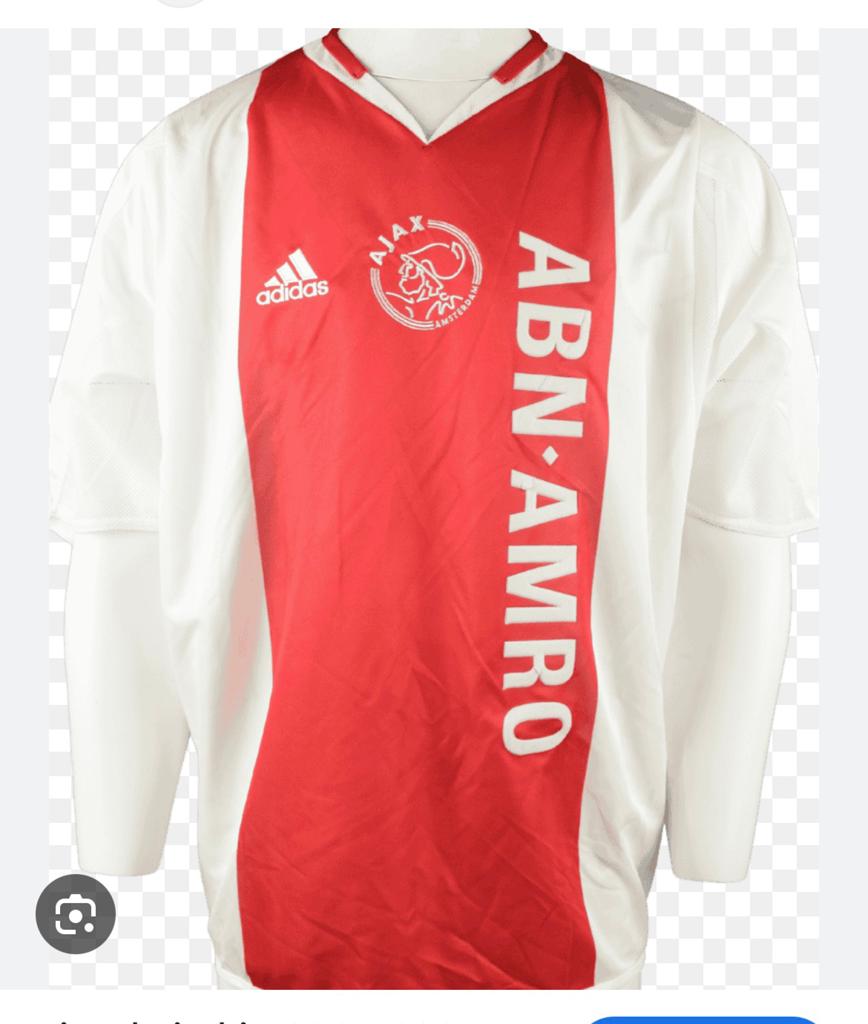 Gezocht Ajax thuisshirt 2004/2005 maat xl, Ophalen, Zo goed als nieuw, Ajax, Shirt