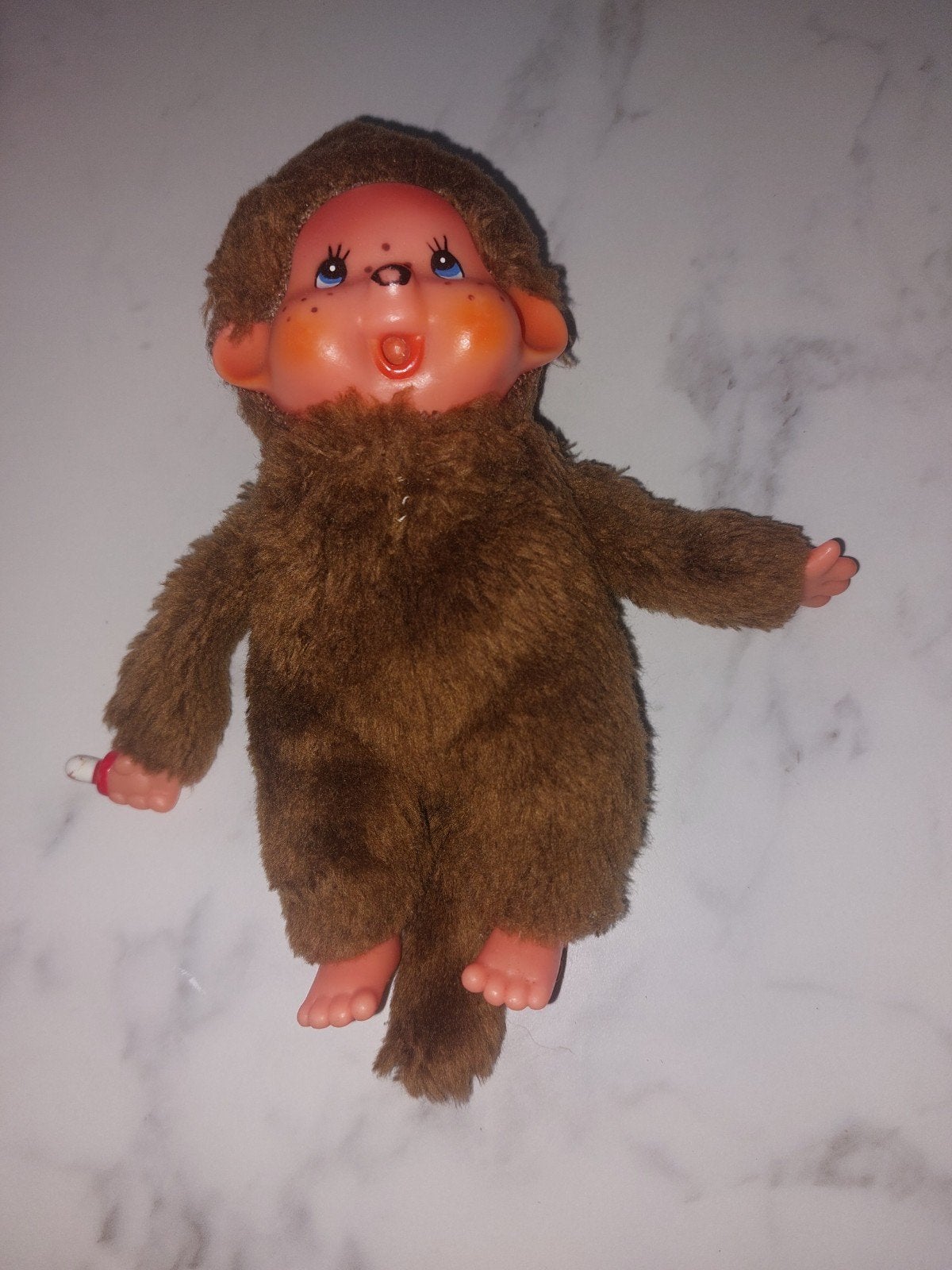 Vintage Monchichi knuffel aapje - Bruin, Ophalen of Verzenden