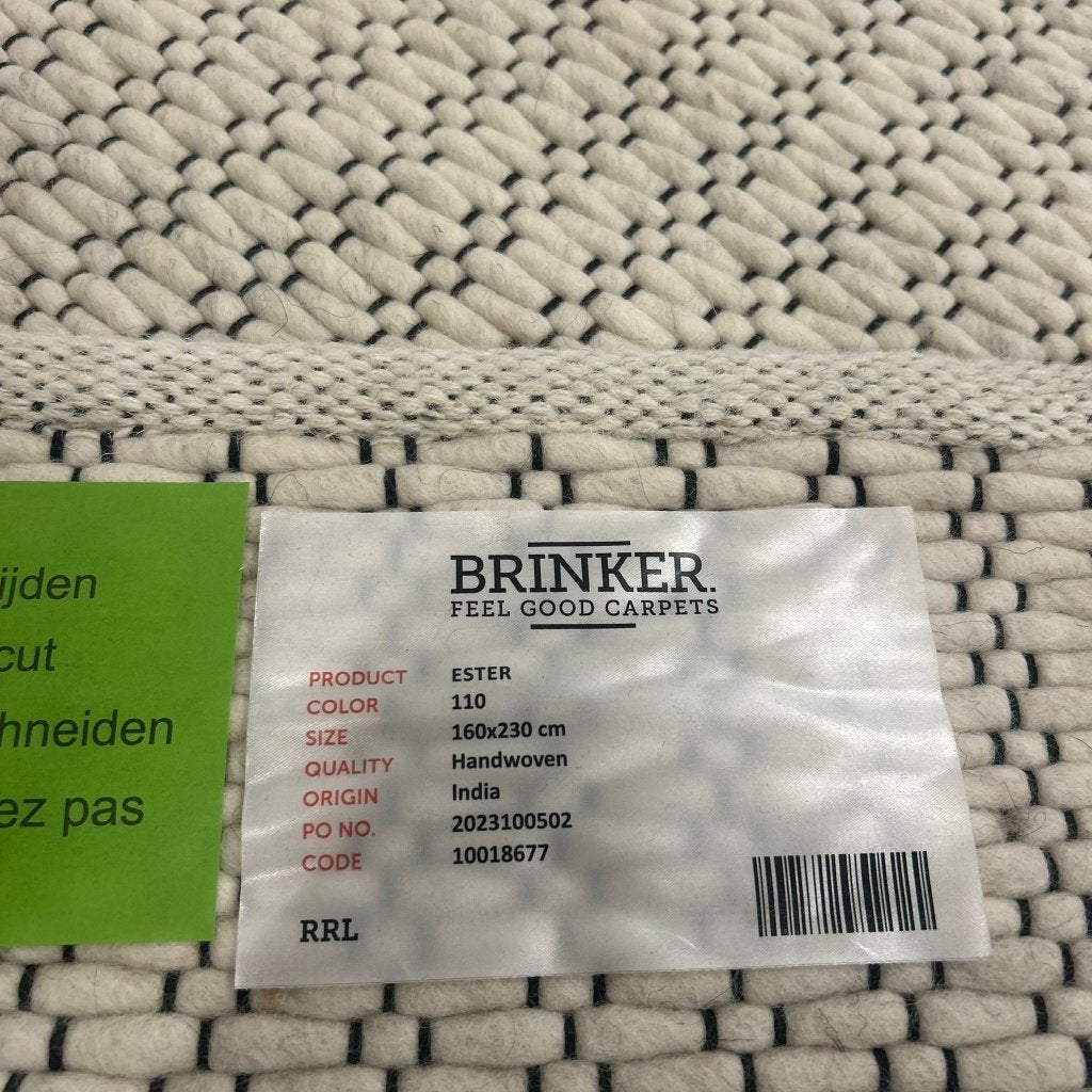 Brinker Ester San Remo 110 Vloerkleed - 160x230cm, Brinker, Brinker, Wit, 200 cm of meer