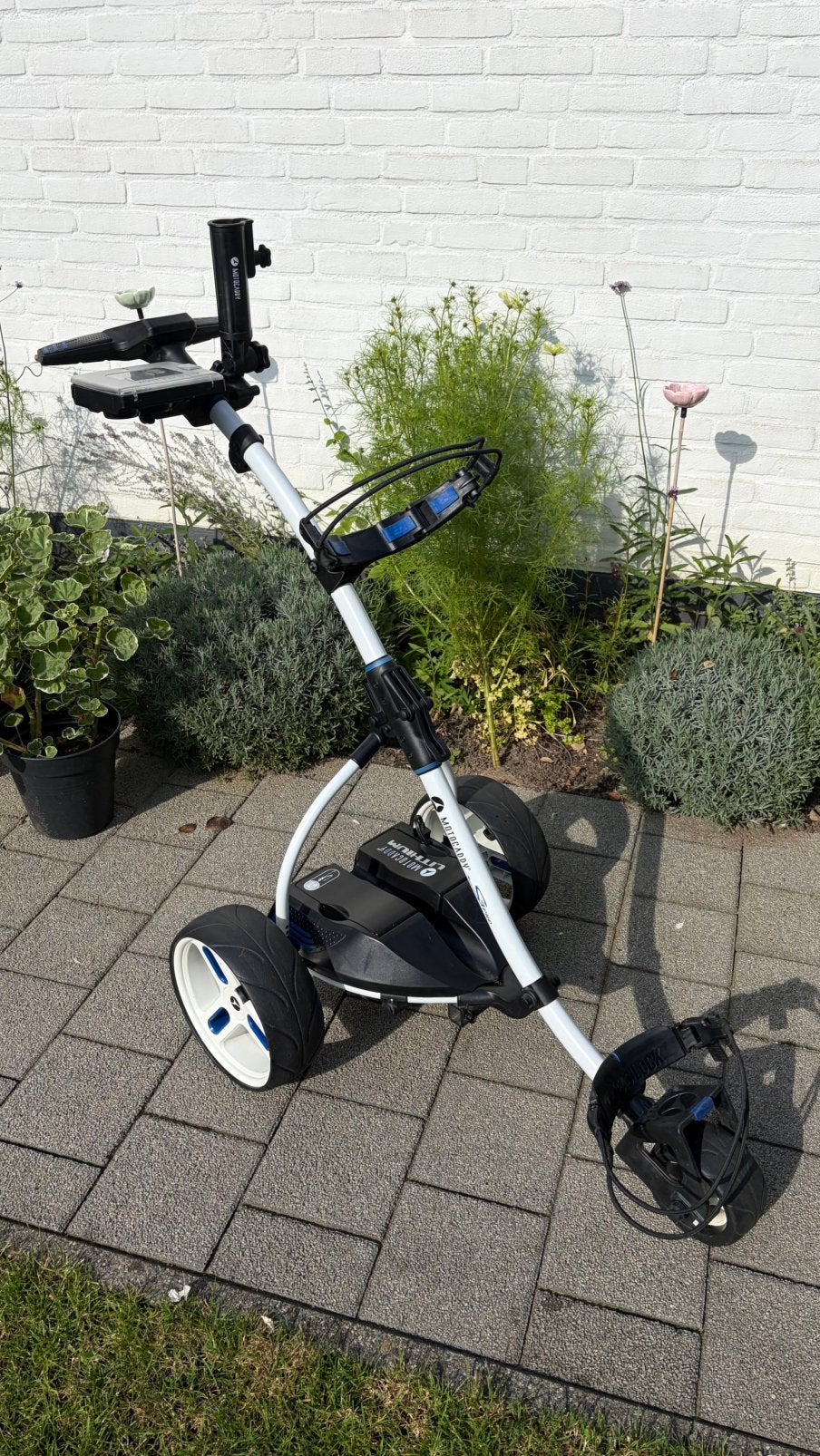Motocaddy S3pro golftrolley met Lithium accu en lader, Ophalen, Gebruikt, Golfkar