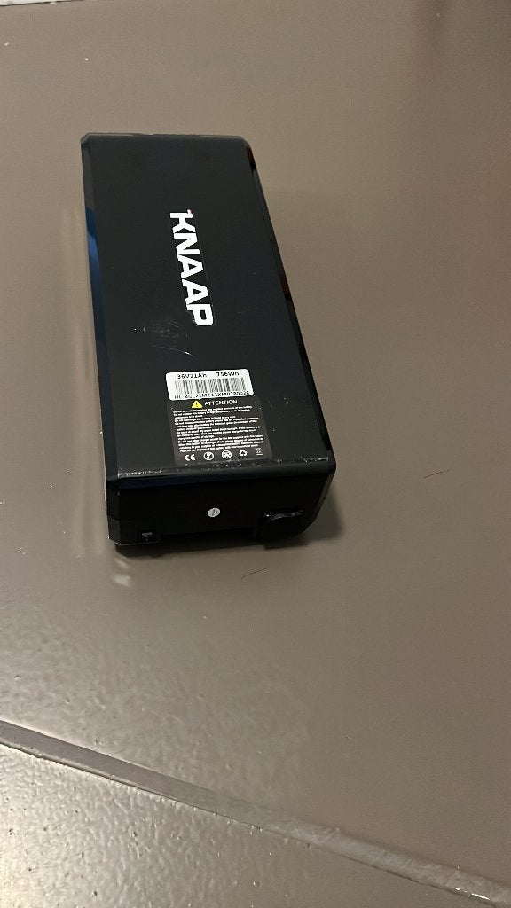 KNAAP e-bike accu 36V 21Ah 756Wh, Gebruikt
