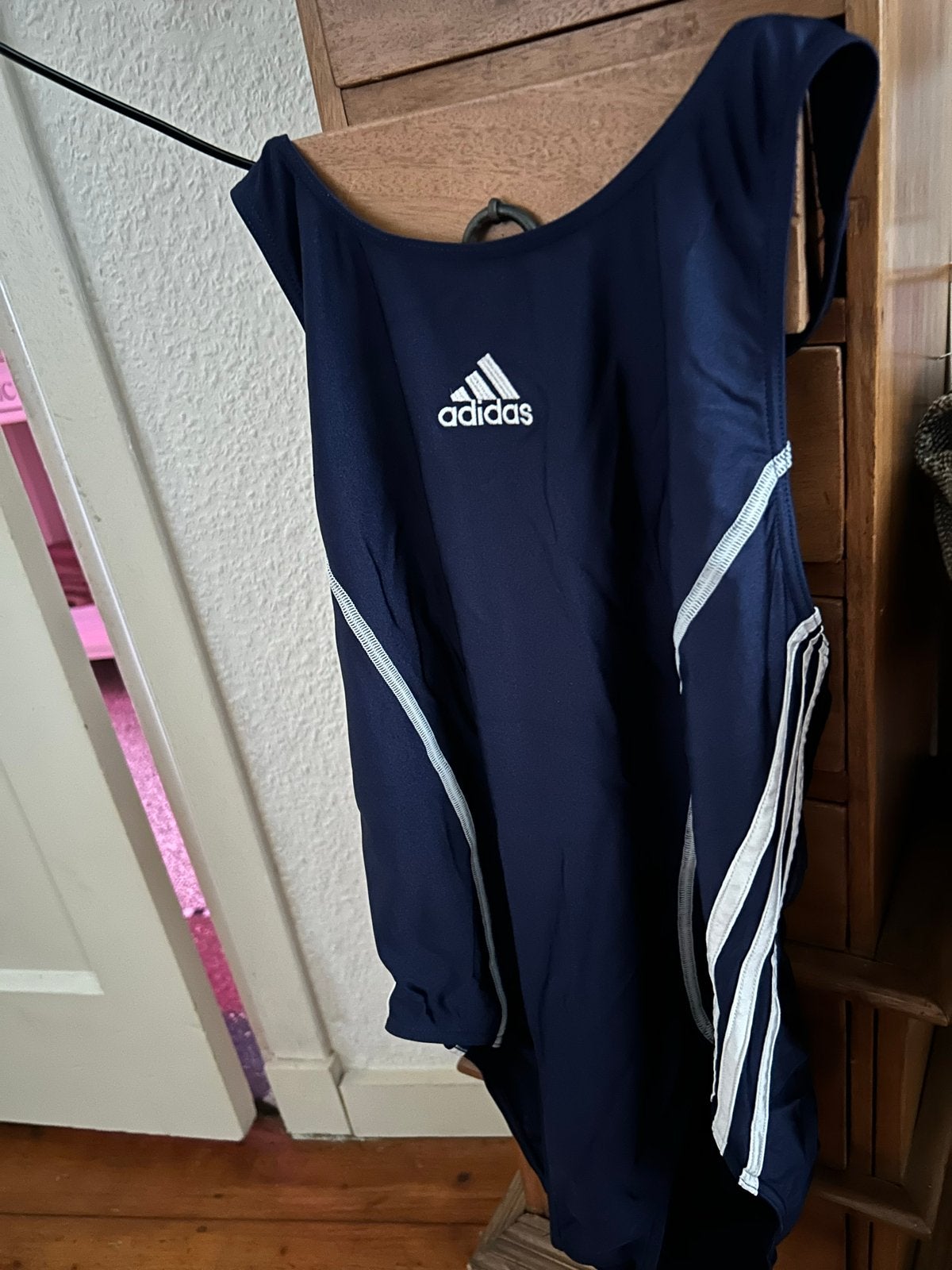 Mooi Adidas badpak M/L in goede staat, Verzenden, Gedragen, Blauw, Badpak