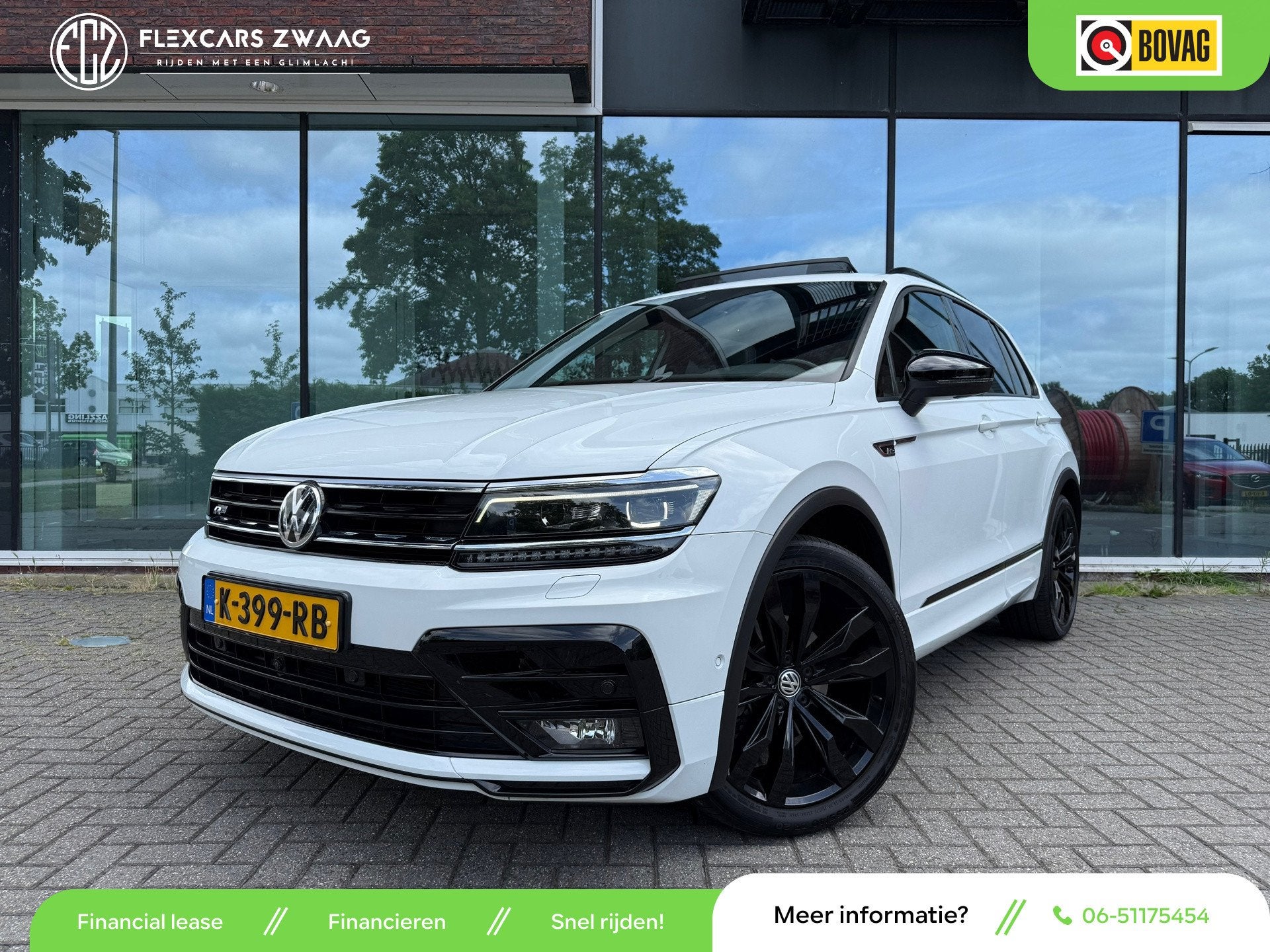 Volkswagen Tiguan 1.5 TSI ACT Highline Business R - Pano/Sch, Dealer onderhouden, 4 cilinders, 150 pk, Wit