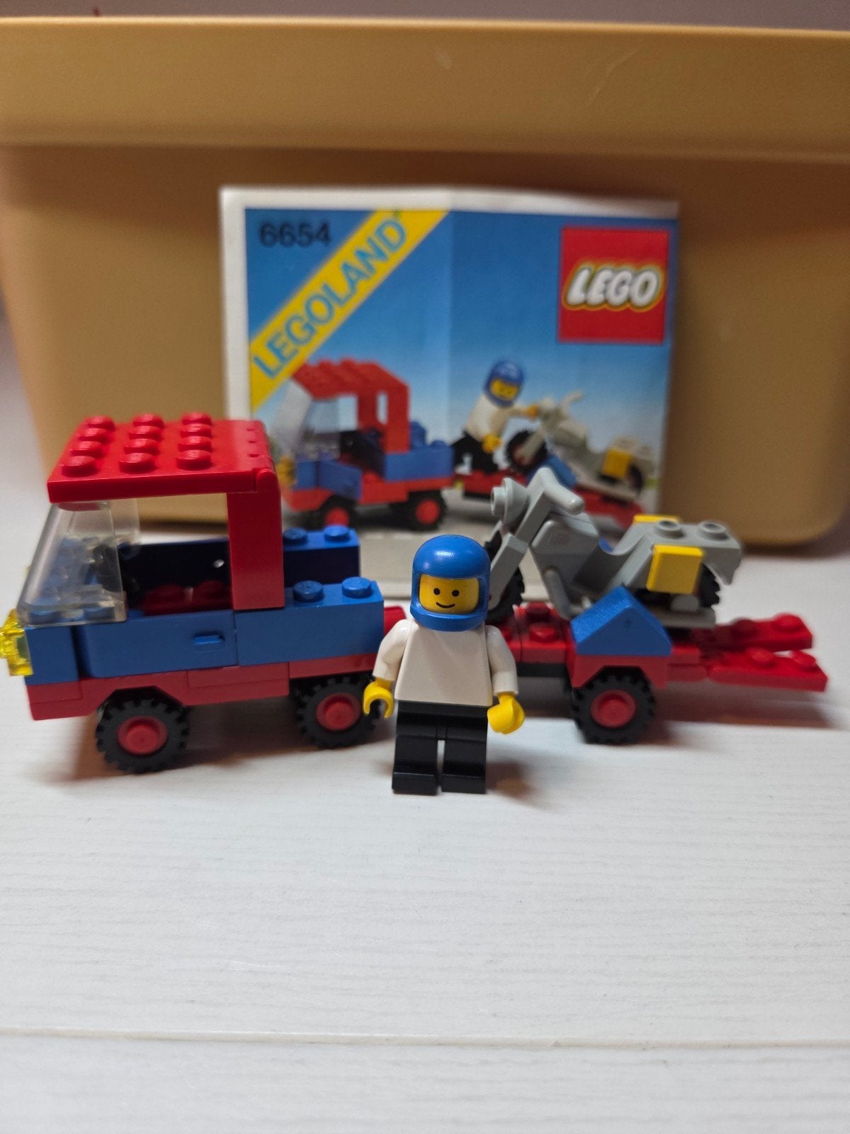 Lego 6654 - Motorcycle transport, Compleet, Gebruikt, Lego, Ophalen of Verzenden