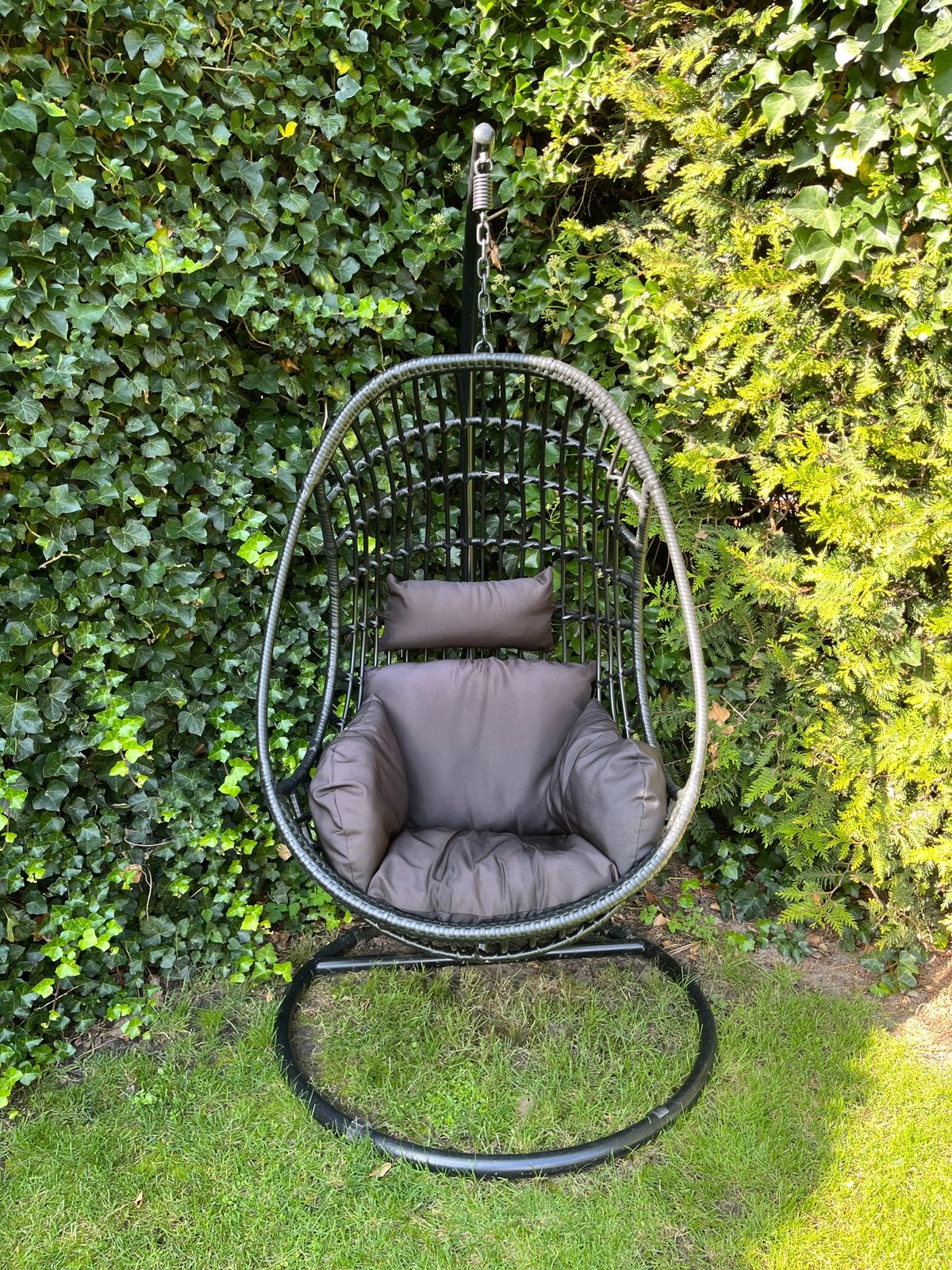 Hangstoel voor in de tuin, Tuin en Terras, Ophalen, Zo goed als nieuw, Rotan
