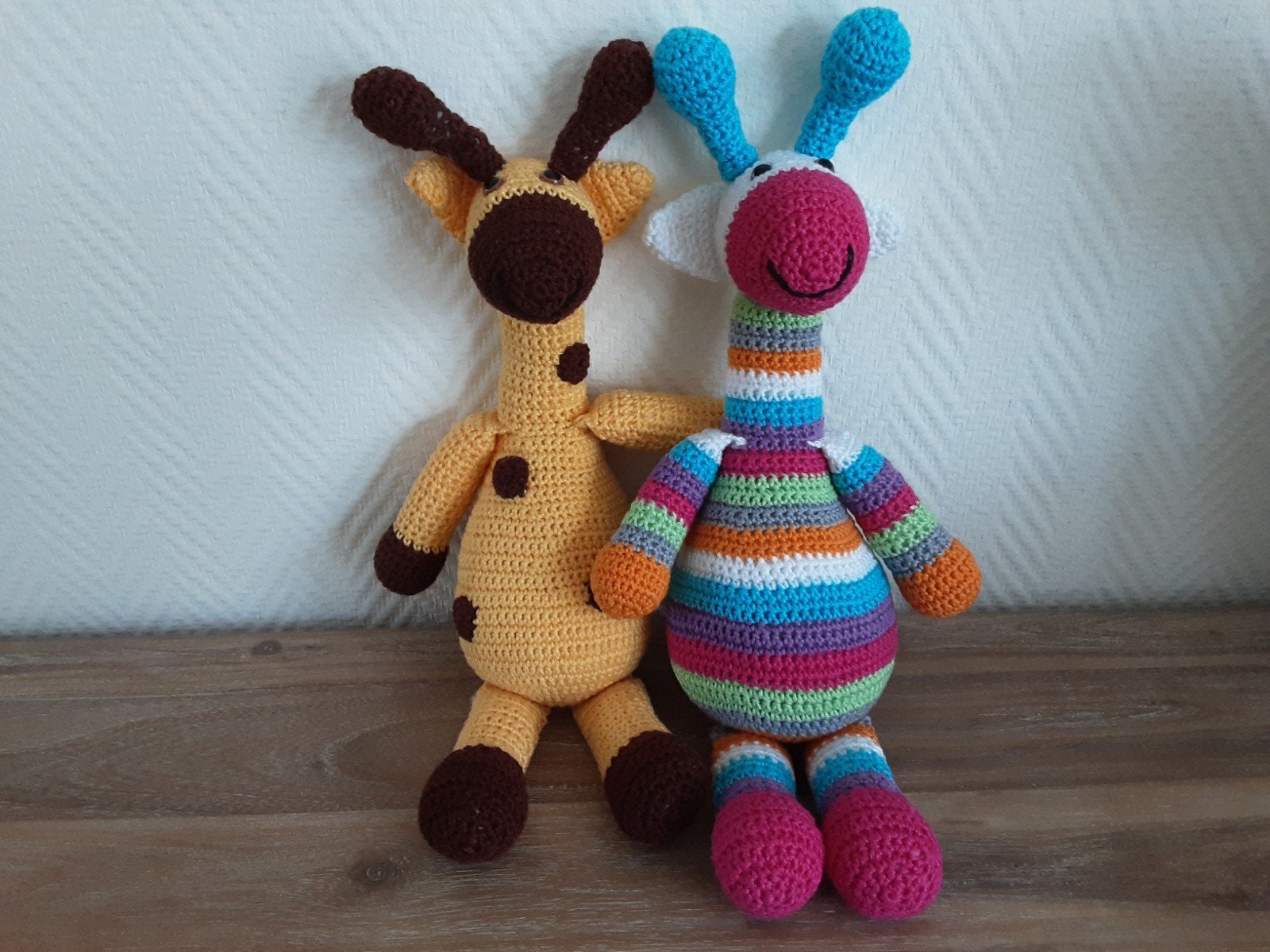 Giraffen gehaakt van 100% katoen, Ophalen of Verzenden, Nieuw, Overige typen