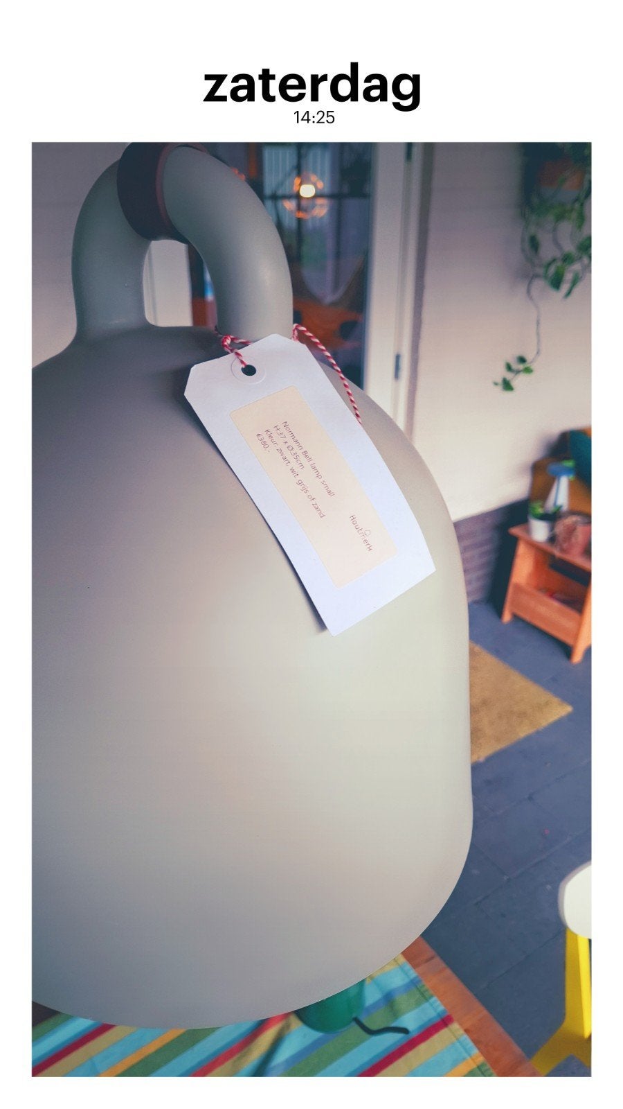 Normann Copenhagen Bell Lamp - 35 cm - Zo goed als nieuw, Ophalen of Verzenden, Zo goed als nieuw