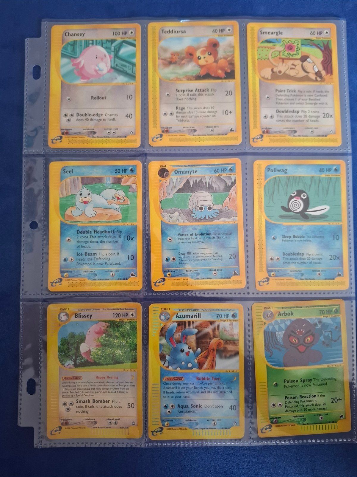 pokemon kaarten uit de E series(skyridge,aquapolis), Ophalen of Verzenden, Zo goed als nieuw, Meerdere kaarten