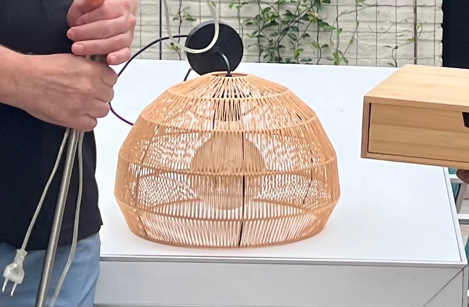 Mooie rotan lampenkap van Sissy Boy, Ophalen, Zo goed als nieuw, Natuurlijk materiaal