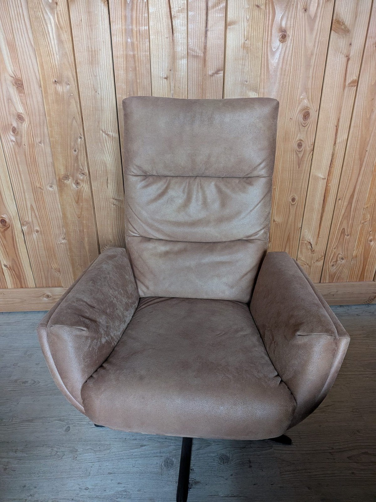 Cognac Draaistoel - Comfortabel en Stijlvol, Ophalen, Bruin, Zo goed als nieuw, Eén