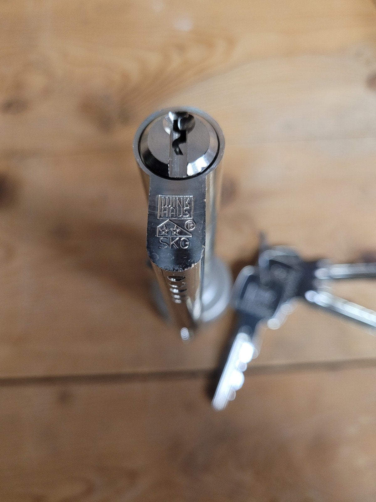 Cilinderslot met knop - SKG gekeurd, Ophalen of Verzenden, Nieuw, Rvs, Slot