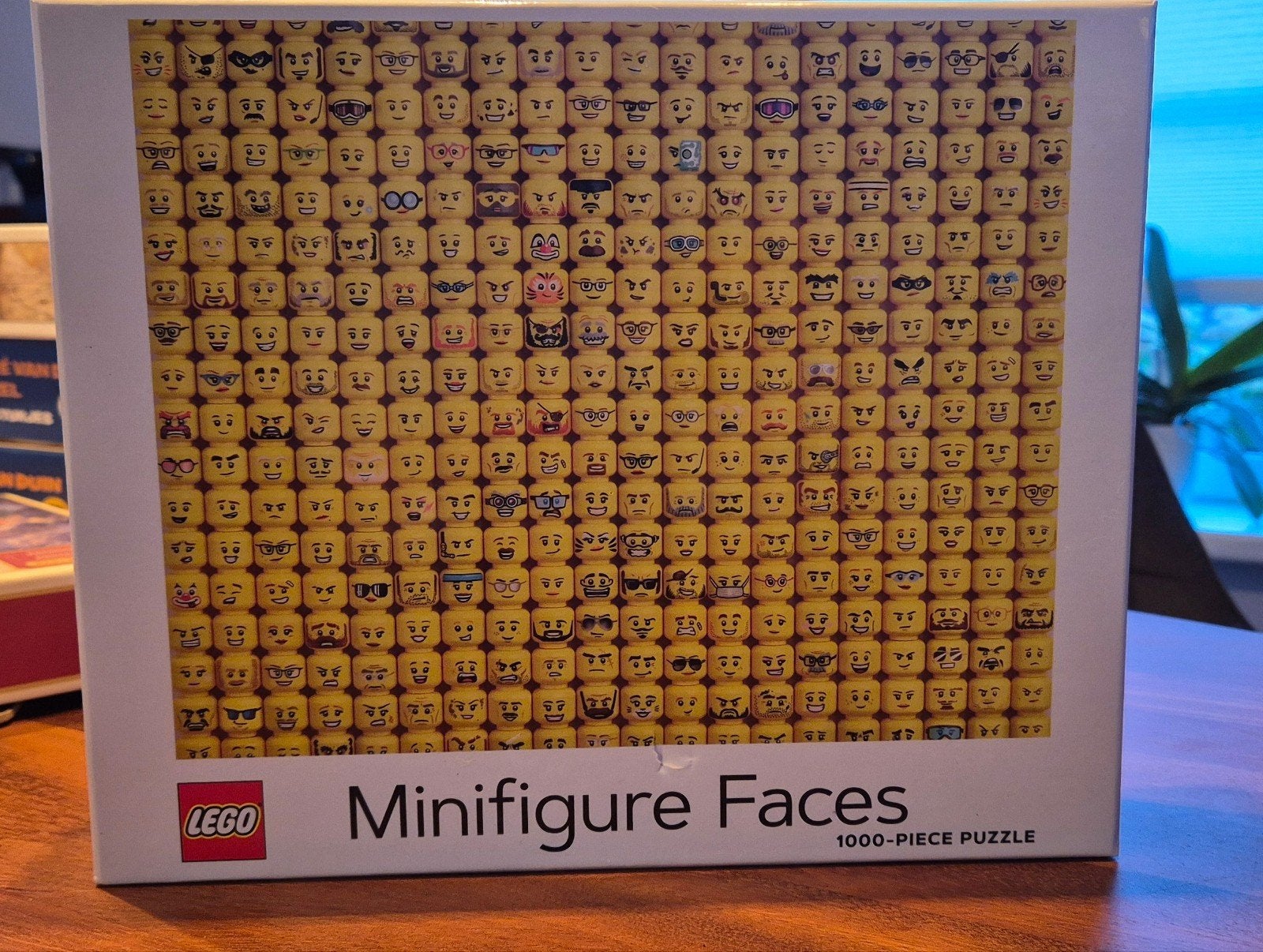 LEGO Minifigure Faces 1000-delige puzzel, Ophalen of Verzenden, 500 t/m 1500 stukjes, Zo goed als nieuw, Legpuzzel