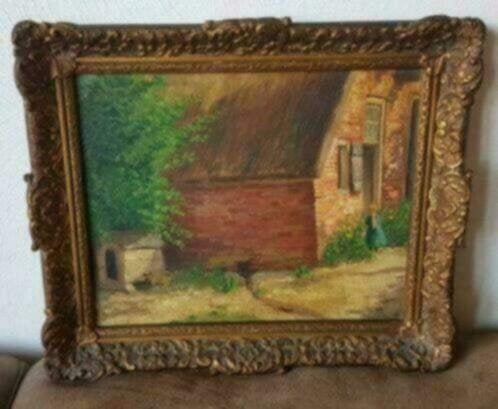 boerderij hondehok boerenmeisje J. P. Albe, Ophalen