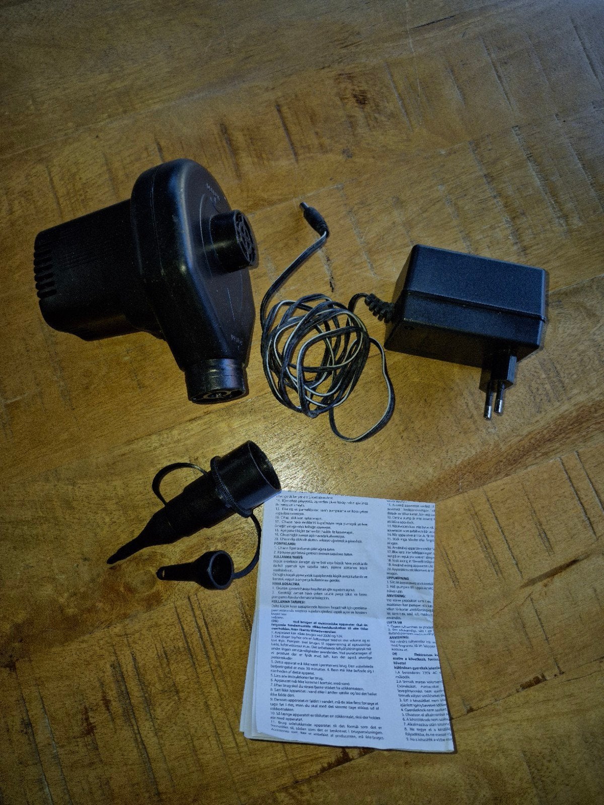 Electrische luchtpomp 12V/ 230V, Ophalen